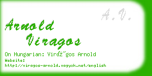 arnold viragos business card